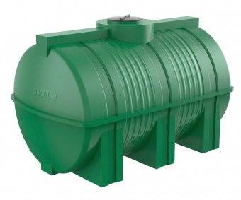 Емкость для воды горизонтальная G3000 литров зеленая