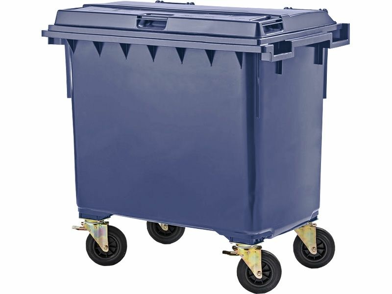 Мусорный контейнер на колёсах (770 л) цв. синий