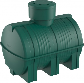 Емкость для воды подземная D3000 литров зеленая