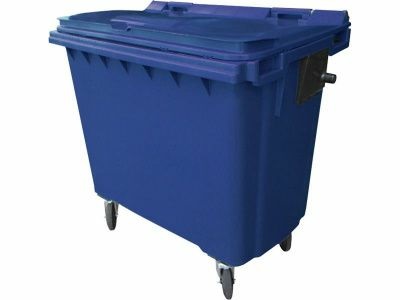 Мусорный контейнер на колесах (770 л) синий