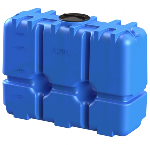 Емкость для воды горизонтальная R2000 литров синяя