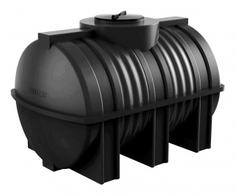 Емкость для воды горизонтальная  G1000 литров черная
