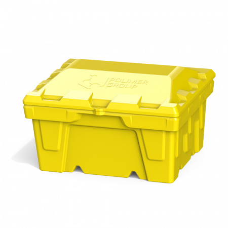 Ящик для соли, реагентов 250 литров, желтый