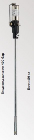 Пневматический насос для консистентной смазки 50: 1 для бочек на 50 кг арт 4060 Flexbimec