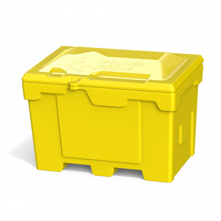 Ящик для соли, реагентов 500 литров, желтый